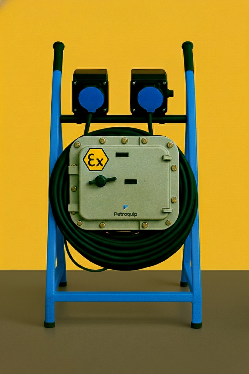 PAINEL EX 220V TRIF. 2 TMD CEAG 3P+T 32A CABO PP 4 VIAS X 10 MM X 20 MTS CAIXA COM DR E CAIXA COM DISJ. INDIVIDUAL